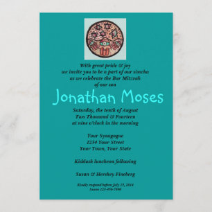 Bar Mitzvah - Lebenskreis Hamsa Einladung