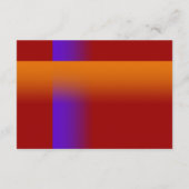 Bar Mitzvah Lila und orange in jeder Farbe Karte (Rückseite)