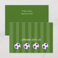 Bar Mitzvah Lila und White Soccer Ball UAWG