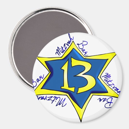 Bar MItzvah Magnet (Vorderseite/Rückseite)