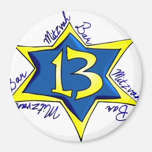Bar MItzvah Magnet (Vorne)
