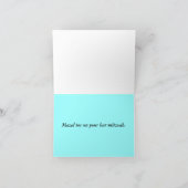 Bar Mitzvah Mazel Tov Card Karte (Innenseite)