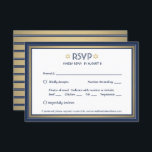 Bar Mitzvah Meetings Optionen Navy Blue White und  RSVP Karte<br><div class="desc">Kompliment Marine und Gold Bar mitzvah Einladungen mit eleganten UAWG Response Karten. Der gesamte Text ist nach Bedarf einfach zu anpassen oder zu löschen. Die Karte beinhaltet die Wahl des Essens und die Möglichkeit, über Website oder E-Mail zu antworten. Das Marineblau, Weiß und Gold-Design besticht durch eine Imitat-Folie mit Star...</div>