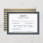 Bar Mitzvah Meetings Optionen Navy Blue White und  RSVP Karte<br><div class="desc">Kompliment Marine und Gold Bar mitzvah Einladungen mit eleganten UAWG Response Karten. Der gesamte Text ist nach Bedarf einfach zu anpassen oder zu löschen. Die Karte beinhaltet die Wahl des Essens und die Möglichkeit, über Website oder E-Mail zu antworten. Das Marineblau, Weiß und Gold-Design besticht durch eine Imitat-Folie mit Star...</div>