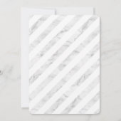 BAR MITZVAH modern calligraphy grey faux gold Einladung (Rückseite)