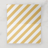 BAR MITZVAH modern navy faux gold blank Platzkarte (Innenseite Aufgefaltet)