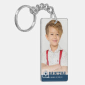 Bar Mitzvah Modern Star des David Foto Schlüsselan Schlüsselanhänger (Vorderseite links)