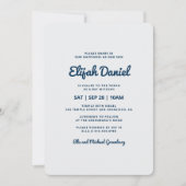 Bar Mitzvah Modern und einfach Einladung (Vorderseite)