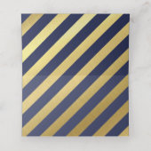 BAR MITZVAH Moderne Imitate Gold auf der Marine fü Platzkarte (Innenseite Aufgefaltet)