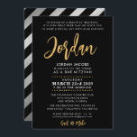 Bar Mitzvah moderne Schwarz-Gold-Kalligraphie Einladung<br><div class="desc">von kat massard >>> WWW.SIMPLYSWEETPAPERIE.COM <<< Liebe das Design,  aber möchte einige Änderungen sehen - ein anderes Farbschema,  Produkt,  ein Foto hinzufügen oder angepasst für einen anderen Anlass - keine Sorgen einfach kontaktieren Sie mich,  kat@simplysweetPAPERIE.com - ich bin gerne behilflich!</div>