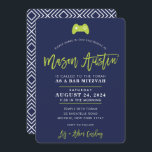 Bar Mitzvah moderne Spielermarine Limon MASON Einladung<br><div class="desc">*** HINWEIS - DER LIME GREEN TYPE Script Schriftart IST EIN DRUCKENDES BILD ** - - - - - - - - - - - - - - - - - - - - - - - - KONTAKTIEREN SIE MICH für die Liebe des Designs, aber möchten einige Änderungen sehen...</div>