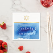 BAR MITZVAH Moderner Goldstar Serviette (Beispiel)
