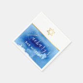 BAR MITZVAH Moderner Goldstar Serviette (Ecke)