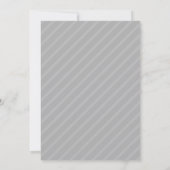 BAR MITZVAH Moderner Minimaler Junge Schwarz-weiß Einladung (Rückseite)