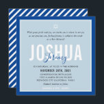 BAR MITZVAH Moderner Name Ente Ei königsblau Einladung<br><div class="desc">durch kat massard >>> kat@simplysweetPAPERIE.com << << CONTACT ME für den benutzerdefinierten Wortlaut oder um irgendwelche Zeilen in hebräischer Liebe das Design hinzuzufügen, aber möchte einige Änderungen sehen - ein anderes Farbschema, Produkt, ein Foto hinzufügen oder angepasst für einen anderen Anlass - keine Sorgen einfach kontaktieren Sie mich - ich...</div>