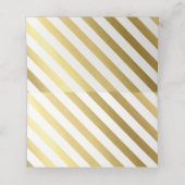 BAR MITZVAH Moderner, schlichter Goldfolienstern Platzkarte (Innenseite Aufgefaltet)