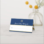 BAR MITZVAH Moderner, schlichter Goldfolienstern Platzkarte<br><div class="desc">von kat massard >>> kat@simplysweetPAPERIE.com << An Trend,  niedliches Design für Ihre Event Empfang PLATZKARTEN. Handschreiben Sie den Gästen Namen und fügen Sie Tischnummer TIP :: 1. So ändern/verschieben Sie Grafiken und Schriftart und fügen Sie mehr Text hinzu - klicken Sie auf die Schaltfläche "Anpassen"</div>