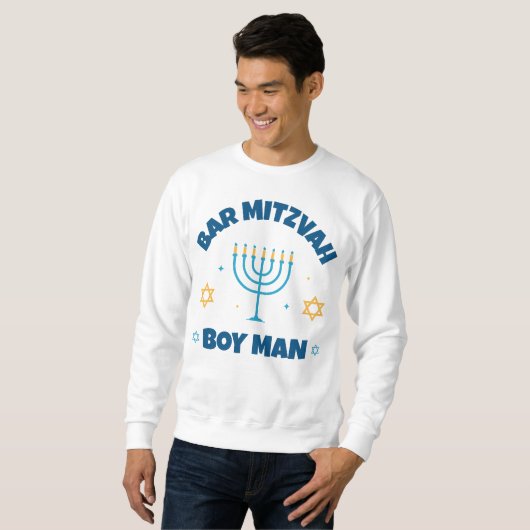 Bar Mitzvah Moderner Star von David Sweatshirt (Vorne ganz)