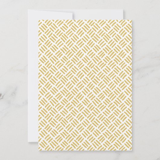 BAR MITZVAH Modernes Blockwald mit grünem Gold Einladung (Rückseite)