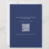 BAR MITZVAH Modernes, fettfreies Blockschiff JOSH Einladung (Rückseite)