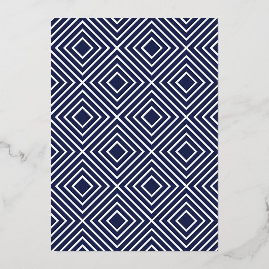 BAR MITZVAH Modernes Kalligraphiegold Folieneinladung (Rückseite)