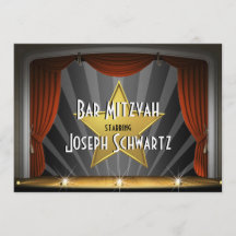 Bar Mitzvah Movie Star Einladung