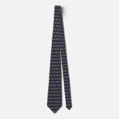 Bar Mitzvah Navy Blue Imitate Gold Star von David Krawatte (Vorderseite)