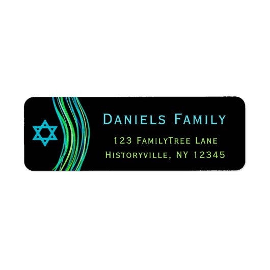 Bar Mitzvah Neon Green Prayer Shawl (Vorne)