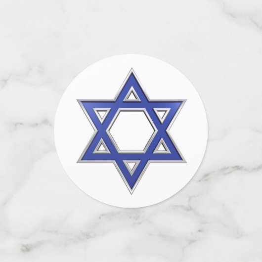 Bar Mitzvah oder Bat Mitzvah Konfetti (Klein Vorderseite)