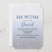 Bar Mitzvah Ombre Blue Einladung (Vorderseite)