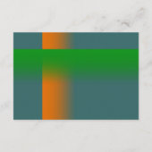 Bar Mitzvah Orange und Green auf jeder Farbe Karte (Rückseite)