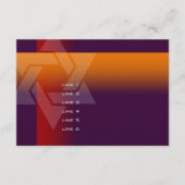 Bar Mitzvah Orange und Rot in jeder Farbe Karte (Vorderseite)