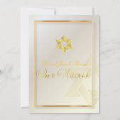 Bar Mitzvah/Perl/Gold Einladung (Rückseite)