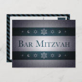 Bar Mitzvah Postkarte (Vorne/Hinten)