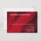 Bar Mitzvah Red Star von David RSVP Karte (Vorderseite)
