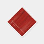 Bar Mitzvah Red Techno Streaks Serviette (Ecke)