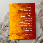 Bar Mitzvah Red und Orange Einladung<br><div class="desc">Bar Mitzvah und Bat Mitzvah laden Sets von Umua entworfen ein. Gedruckt und ausgeliefert von Zazzle oder seinen Partnern.</div>