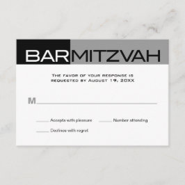 Bar Mitzvah Reply UAWG RSVP Karte