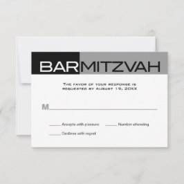 Bar Mitzvah Reply UAWG RSVP Karte