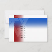 Bar Mitzvah Rot und Blau für jede Farbe Karte (Vorderseite)