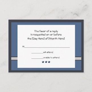 Bar Mitzvah RSVP Cards Karte