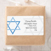 Bar Mitzvah Rücksendeadressen-Aufklebers (Insitu)