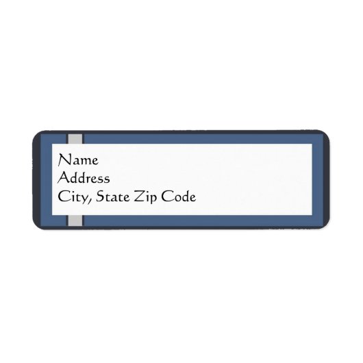 Bar Mitzvah Rücksendeadressen-Aufklebers (Vorne)