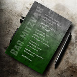 Bar Mitzvah Rugged Fade Green Einladung<br><div class="desc">Bar Mitzvah Rugged Fade Green Bar Mitzvah Designs von Umua. Gedruckt und ausgeliefert von Zazzle oder seinem Partner.</div>