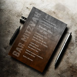 Bar Mitzvah Rugged Fade Rust Einladung<br><div class="desc">Bar Mitzvah Rugged Fade Rust Bar Mitzvah Designs von Umua. Gedruckt und ausgeliefert von Zazzle oder seinem Partner.</div>