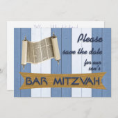 Bar Mitzvah Save the Date (Vorne/Hinten)