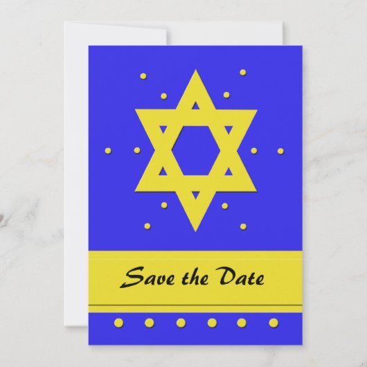 Bar Mitzvah Save the Date Einladungskarte (Vorderseite)