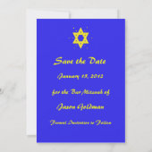 Bar Mitzvah Save the Date Einladungskarte (Rückseite)