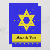 Bar Mitzvah Save the Date Einladungskarte (Vorne/Hinten)