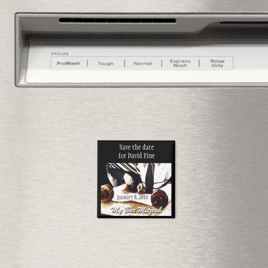 Bar Mitzvah Save the Date Magnet (In Situ (Geschirrspüler))